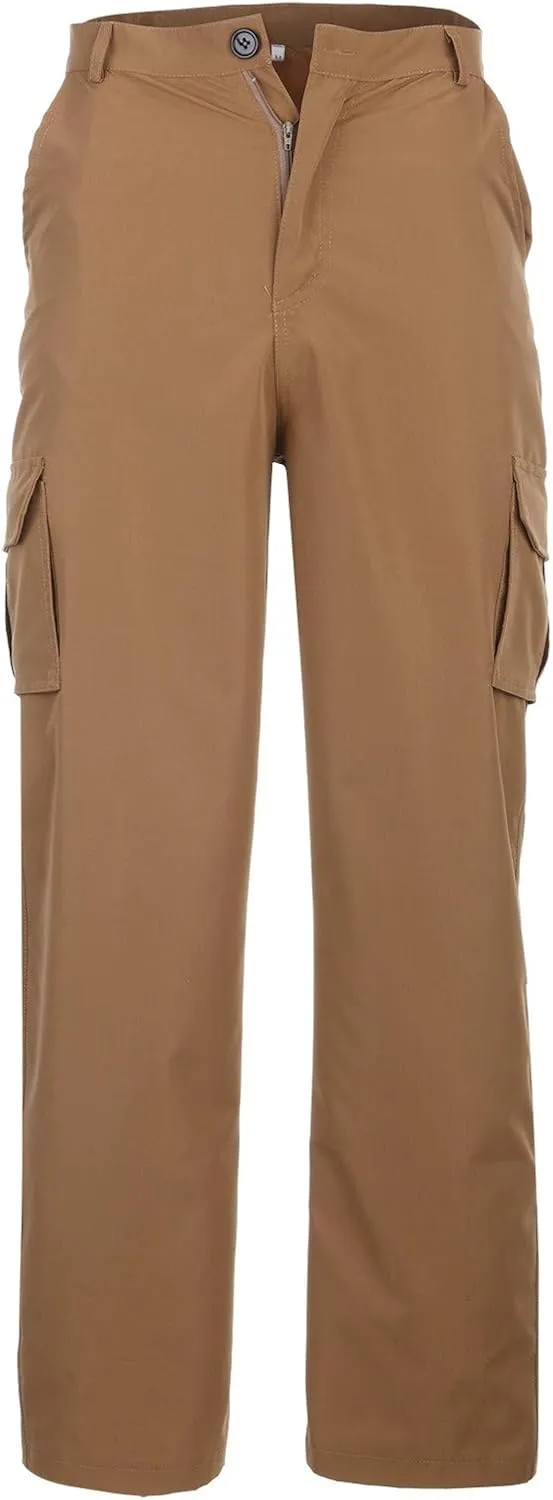 Cargo Pants for Men Relaxed Fit Men with Pockets Men's Basic Active Tapered Jogger Pants Regular and Big & Tall Sizes
