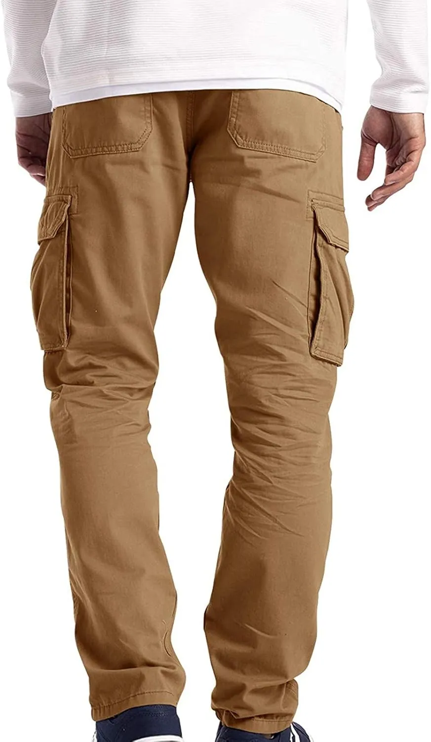 Cargo Pants for Men Relaxed Fit Men with Pockets Men's Basic Active Tapered Jogger Pants Regular and Big & Tall Sizes