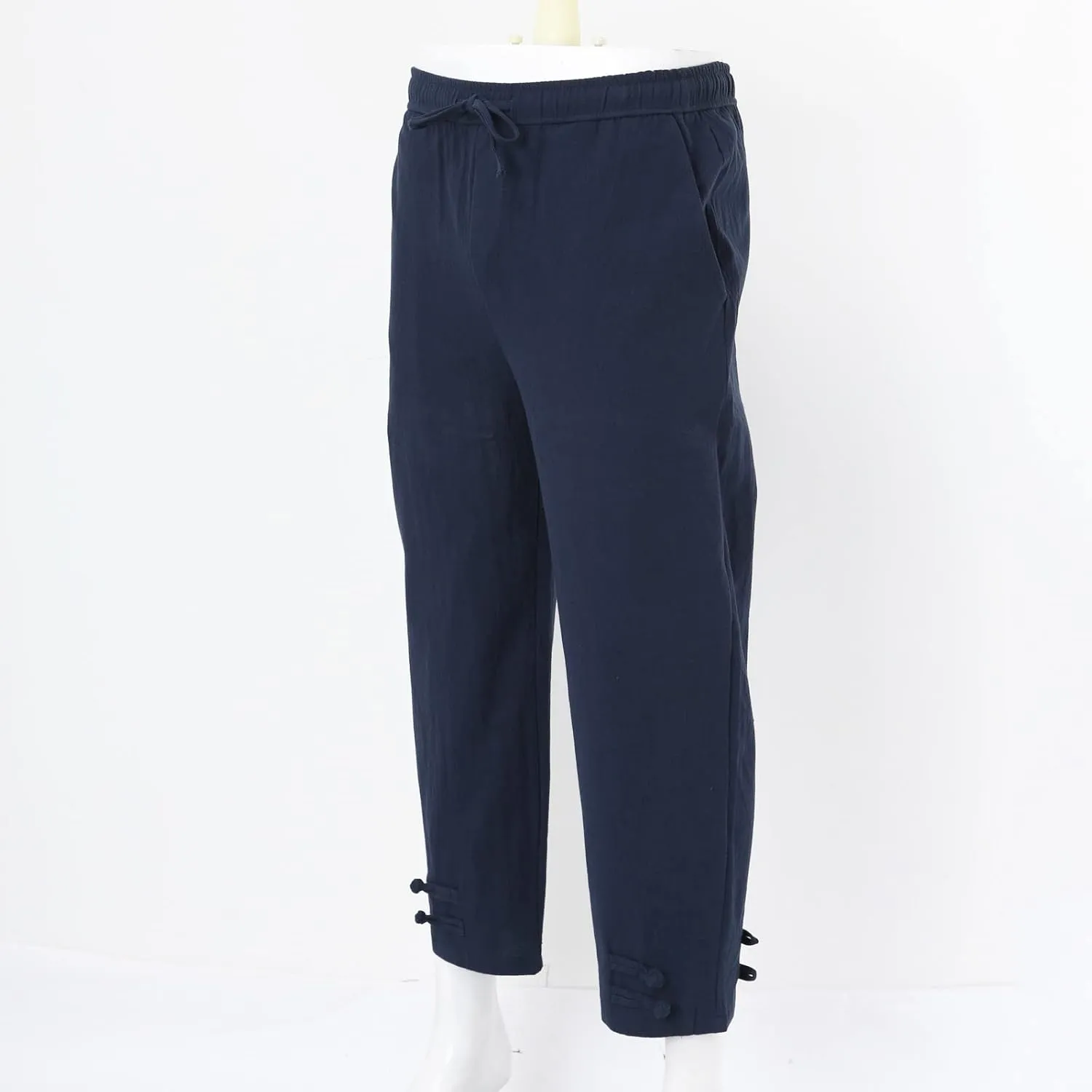 Cargo Sweatpants for Men Mens Lounge Pants Pants Sports Mens Premium Slim Fleece Pants Zipper Pockets Athletic Jogger