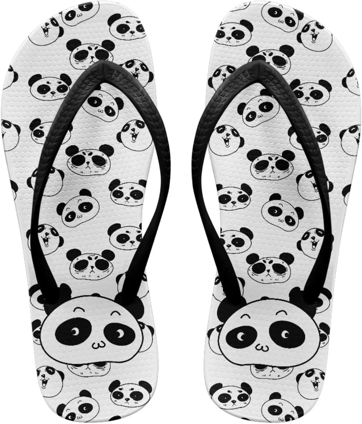 Cartoon Animal Print Walking Thong Flip Flops Beach Sandals Bathroom Shower Slippers for Women