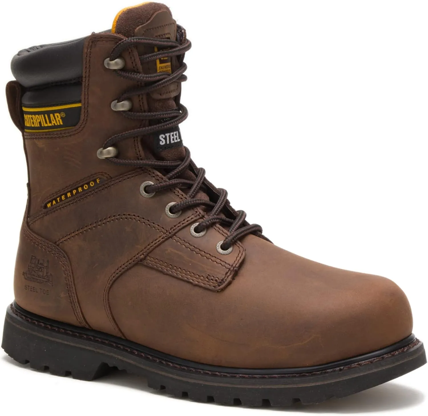 Cat Footwear Men's Salvo 8" Waterproof Steel Toe Thinsulate Work Boot