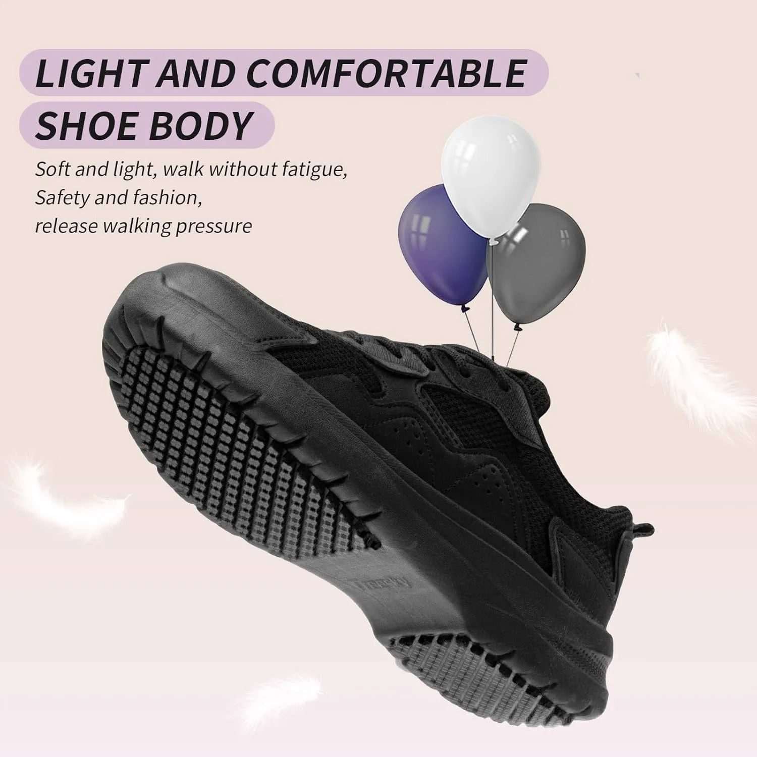 Catering Women's Slip Resistant Lace-Up Shoes - Lightweight and Comfortable for Restaurant and Medical Staff Work