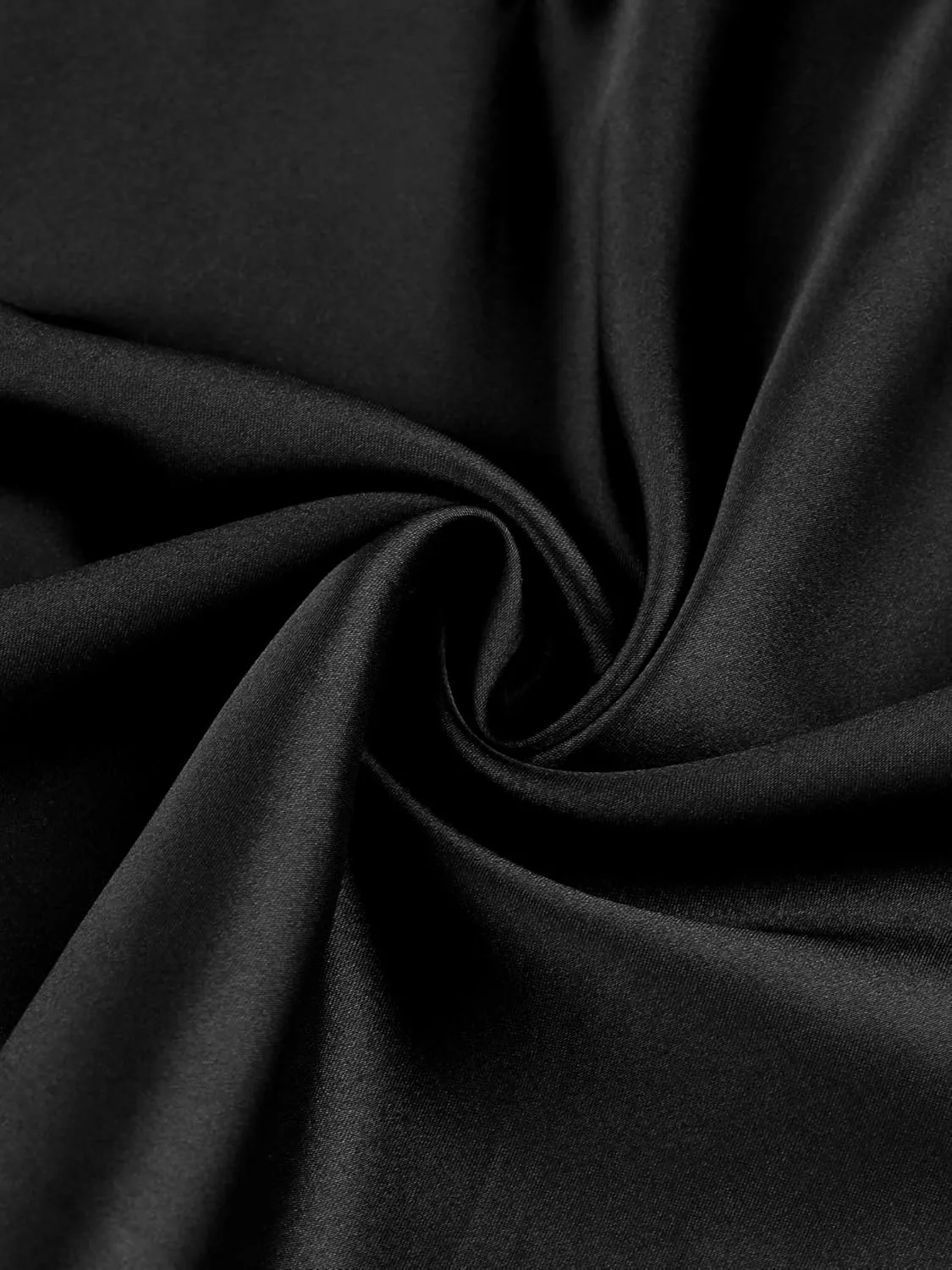 cheibear Womens Spaghetti Strap Nightgown Sexy Lingerie V Neck Lace High Low Irregular Hem Mini Satin Slip Dress