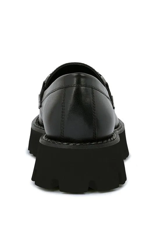 Cheviot Chunky Leather Loafers by Blak Wardrob