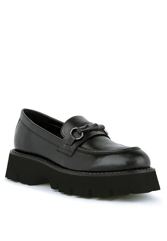 Cheviot Chunky Leather Loafers by Blak Wardrob