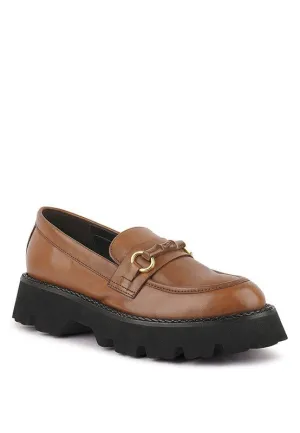 Cheviot Chunky Leather Loafers by Blak Wardrob