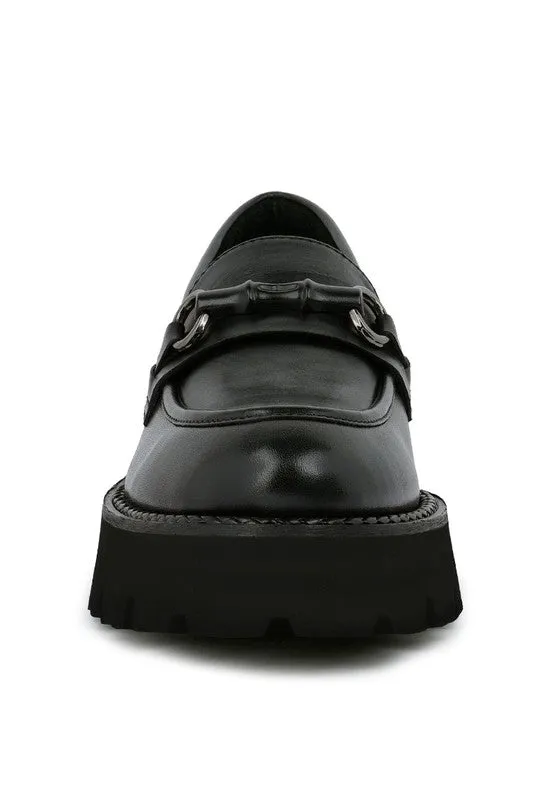 Cheviot Chunky Leather Loafers by Blak Wardrob