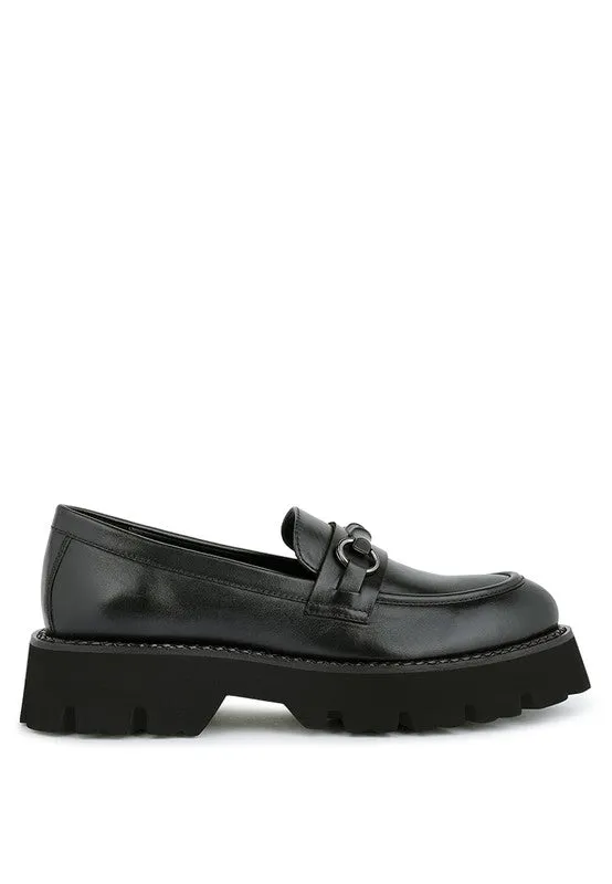 Cheviot Chunky Leather Loafers by Blak Wardrob