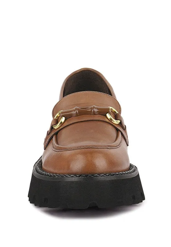 Cheviot Chunky Leather Loafers by Blak Wardrob