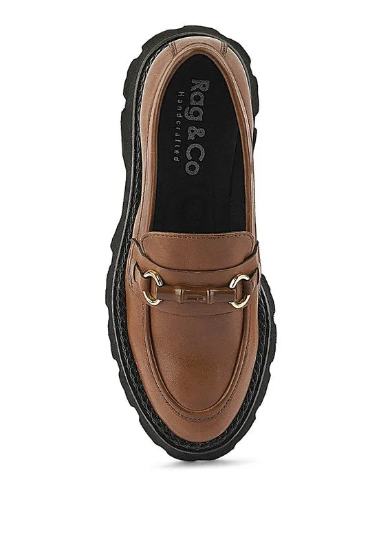 Cheviot Chunky Leather Loafers by Blak Wardrob