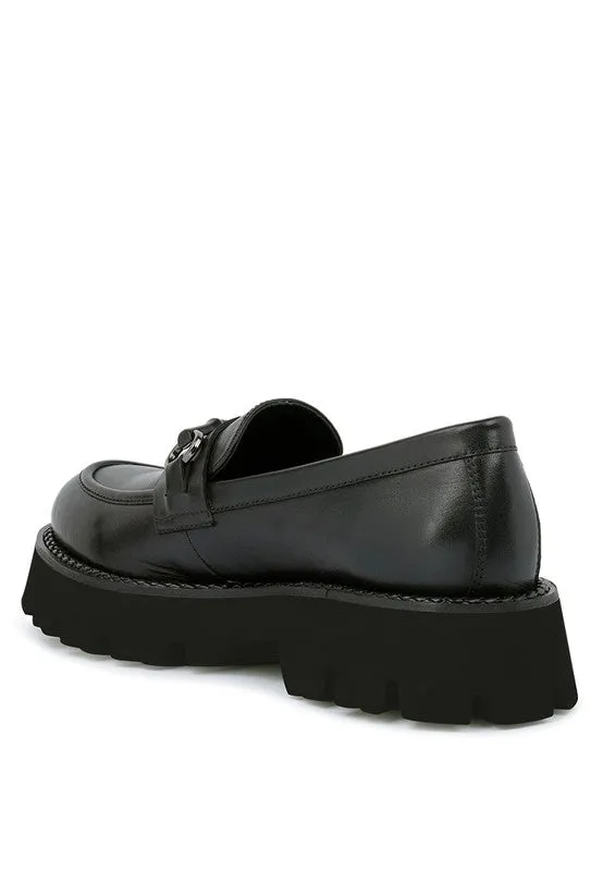 Cheviot Chunky Leather Loafers by Blak Wardrob