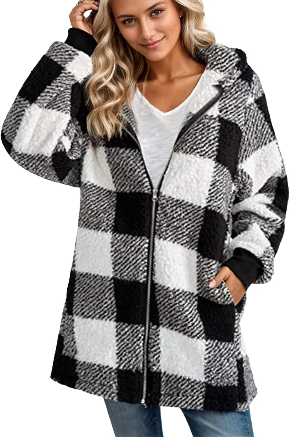 ChicCrate Womens Plaid Shacket Jacket 2025 Fall Winter Clothes Fashion Outfits Long Sleeve Coats
