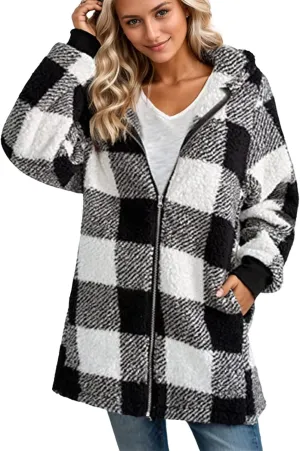 ChicCrate Womens Plaid Shacket Jacket 2025 Fall Winter Clothes Fashion Outfits Long Sleeve Coats