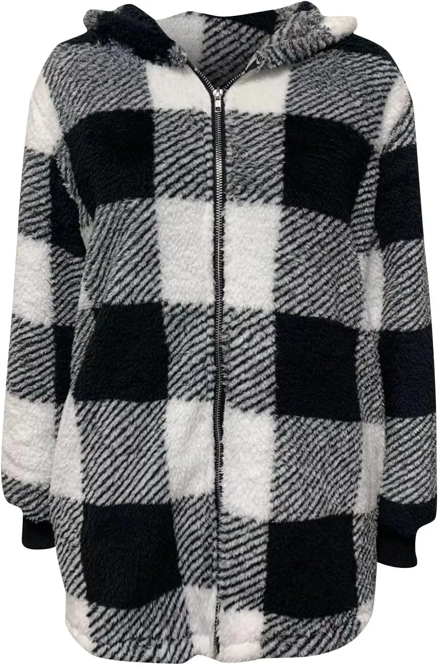 ChicCrate Womens Plaid Shacket Jacket 2025 Fall Winter Clothes Fashion Outfits Long Sleeve Coats
