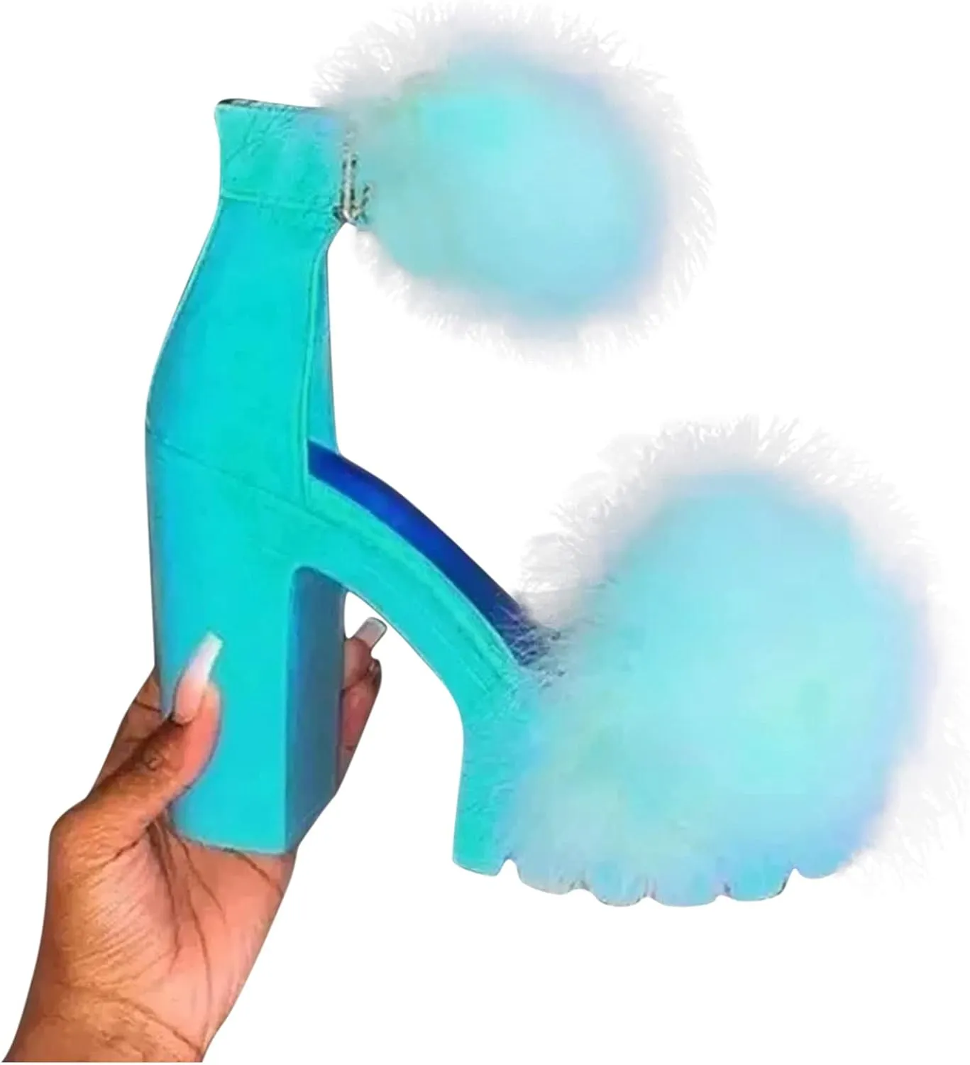 Chunky Heels for Women Platform High Heel Sandals Open Toe Block Heels Shoes Ankle Strap Dress Wedding Party Pumps Shoes