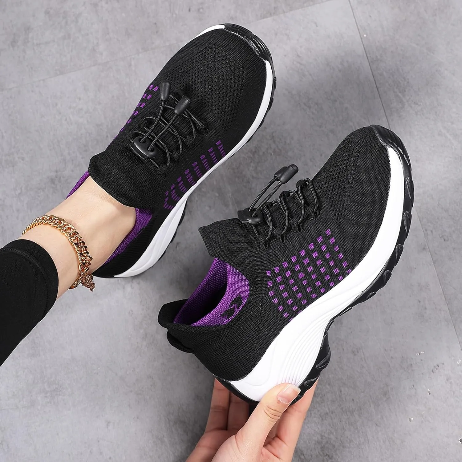Comfort Wear Shoes for Women Men Fashion Comfortwear Orthopedic Shoe Ortho Breathable Shoes for Plantar Fasciitis Air Cushion Slip-On Orthopedic Diabetic Walking Shoes Orthofeet Sneakers