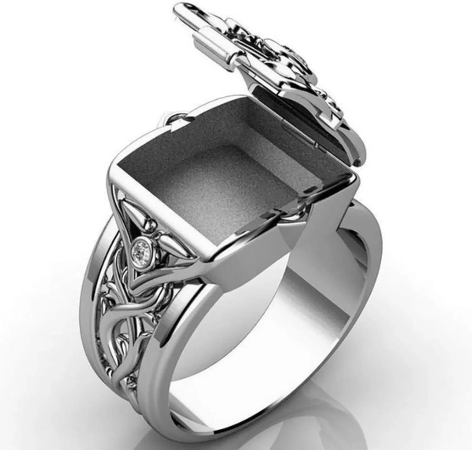 Concave Convex Openable Lid Rings - Creative Fashion Irregular Rings for Women, Teen Girls & Men - New Year & Valentine's Gift