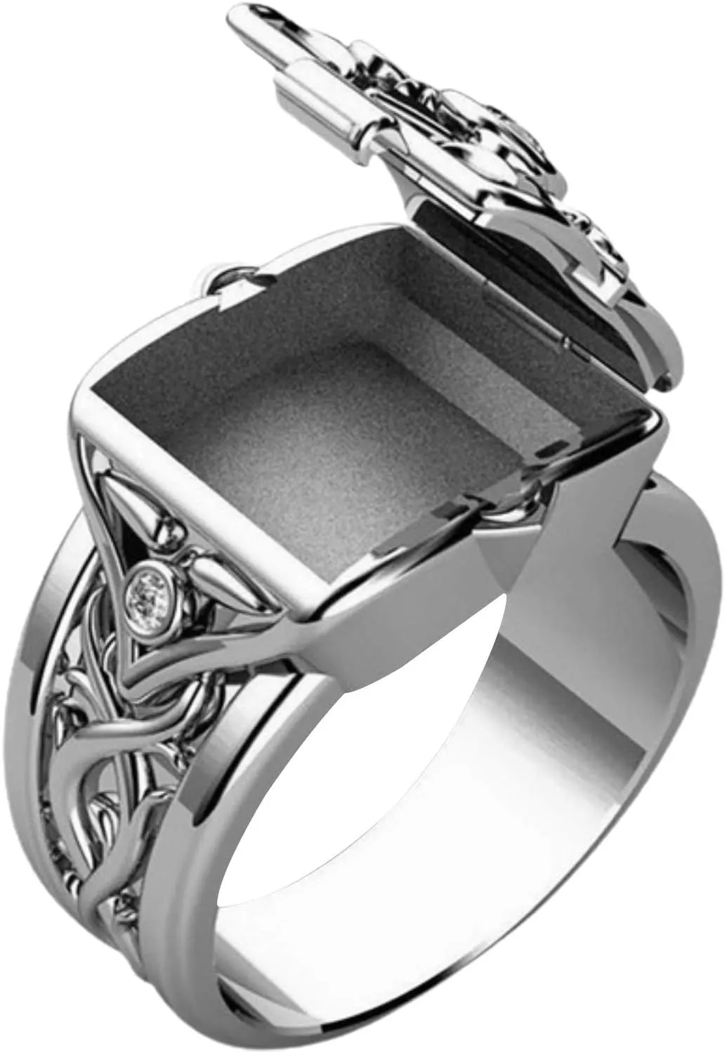 Concave Convex Openable Lid Rings - Creative Fashion Irregular Rings for Women, Teen Girls & Men - New Year & Valentine's Gift