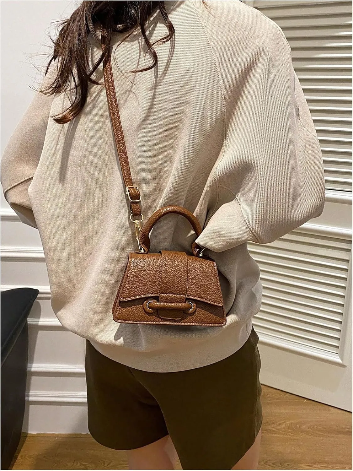 COZYEASE Women's PU Leather Handbag Cross Body Shoulder Bags Top Handle Satchel Purse