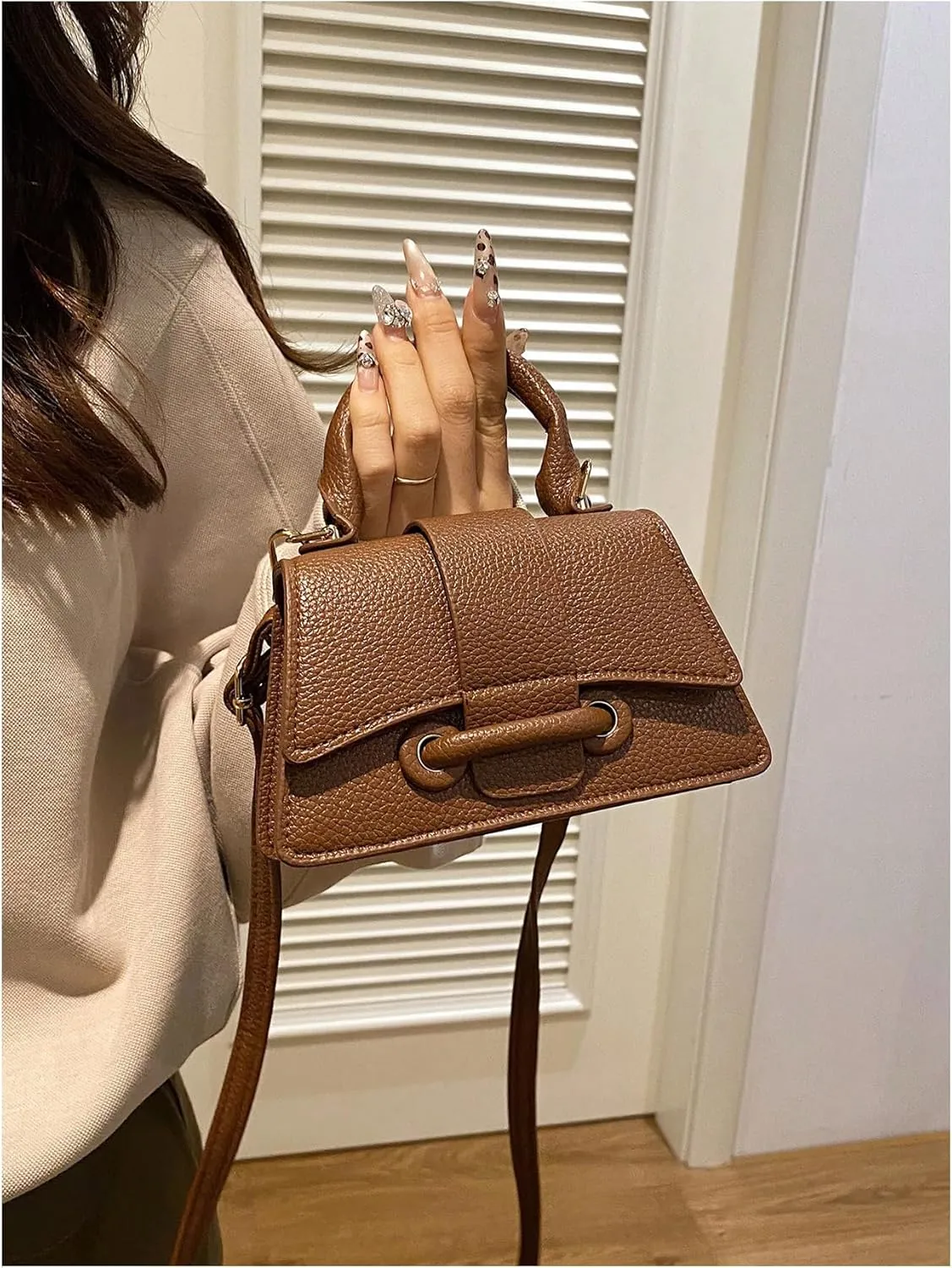 COZYEASE Women's PU Leather Handbag Cross Body Shoulder Bags Top Handle Satchel Purse