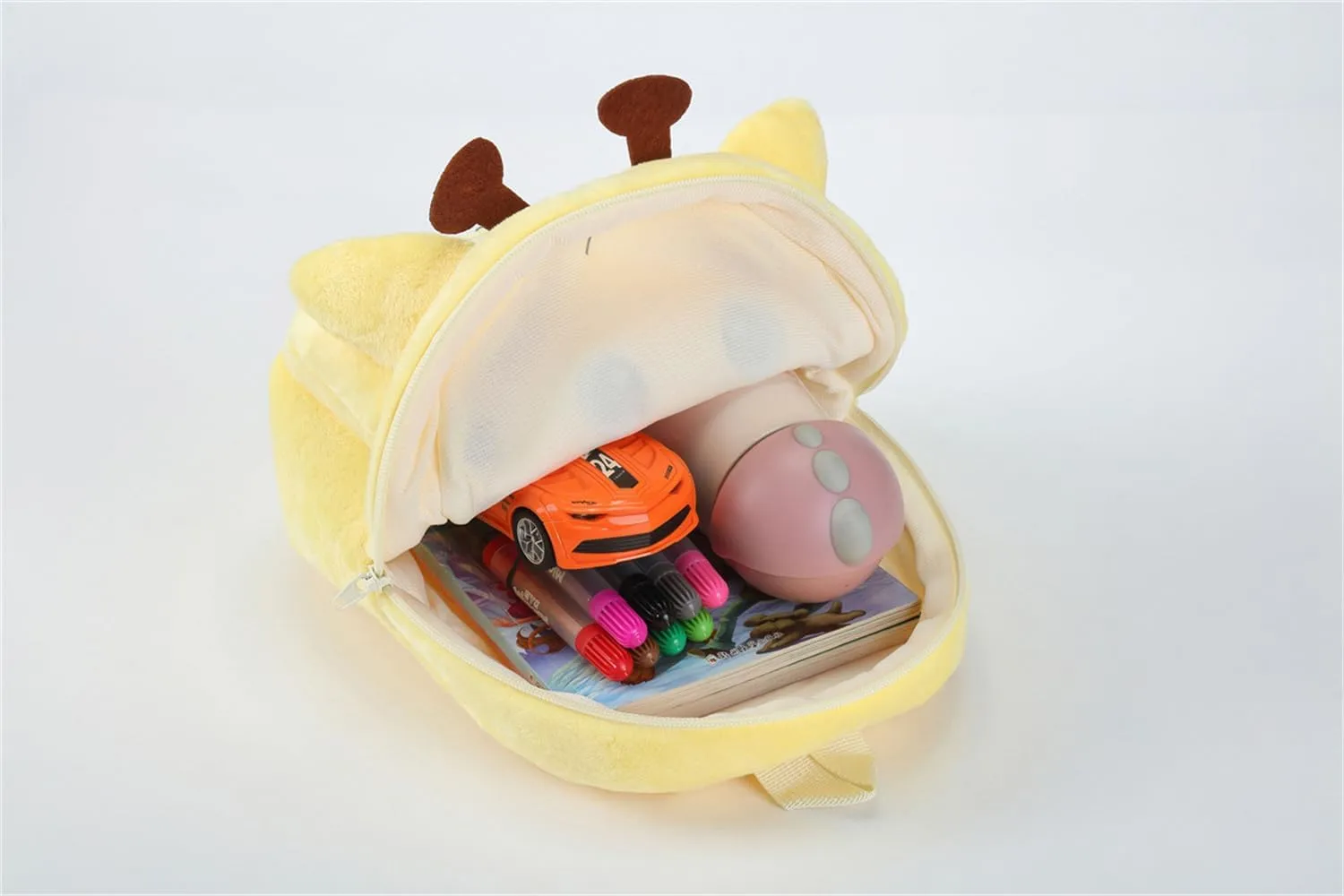 Cute Plush Toddler Backpacks Mini Giraffe Backpack for Kids Real Littles Backpack for Boy Girl