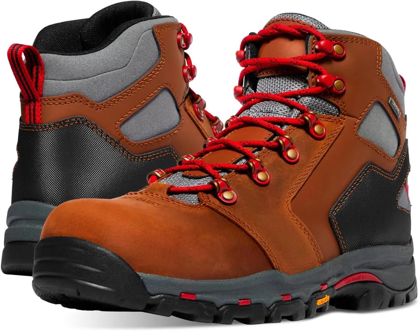 Danner Vicious 4.5 Waterproof Work Boots for Men - Full-Grain Leather with Breathable Gore-Tex Lining, Speed Lace System, and Non Slip Heeled Outsole