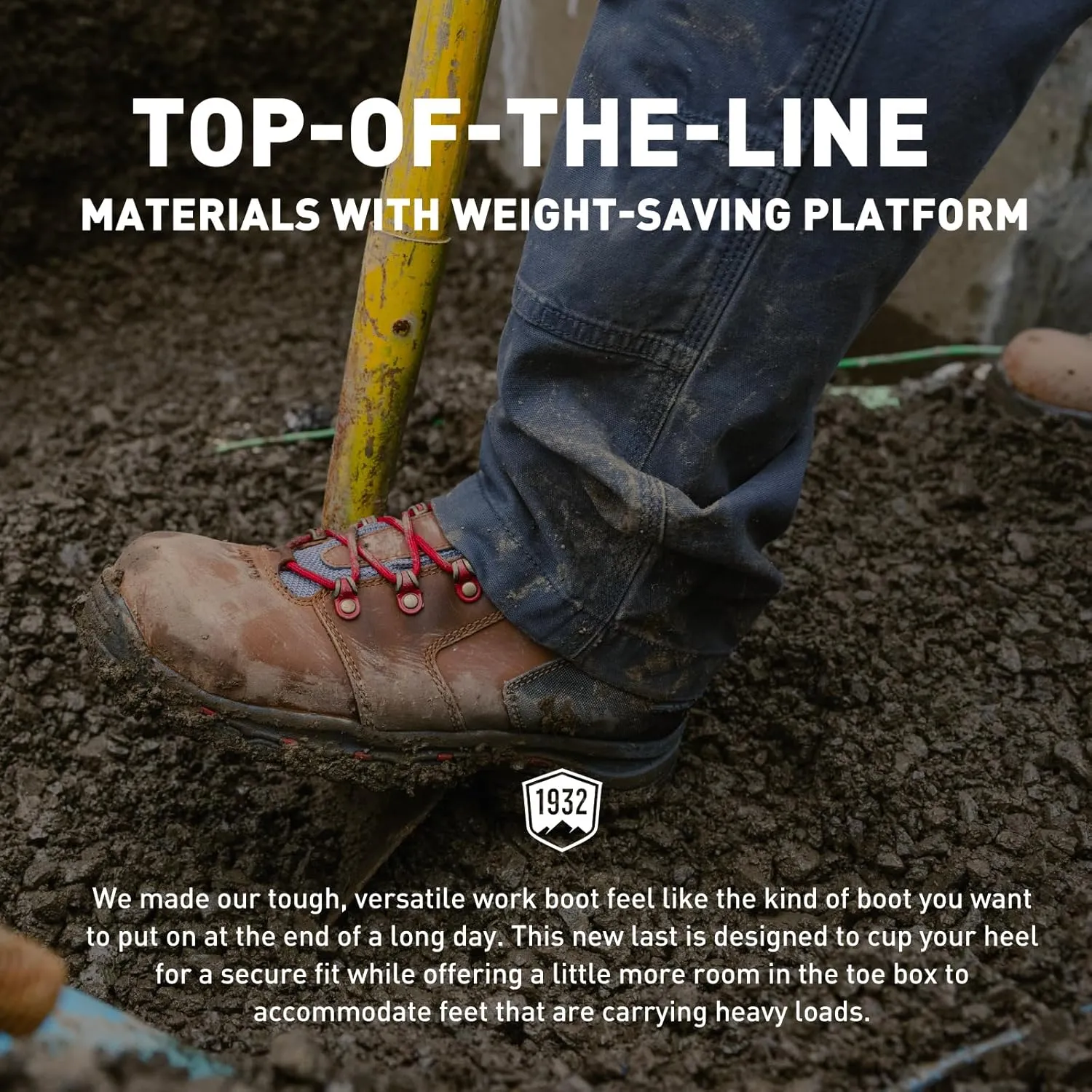 Danner Vicious 4.5 Waterproof Work Boots for Men - Full-Grain Leather with Breathable Gore-Tex Lining, Speed Lace System, and Non Slip Heeled Outsole
