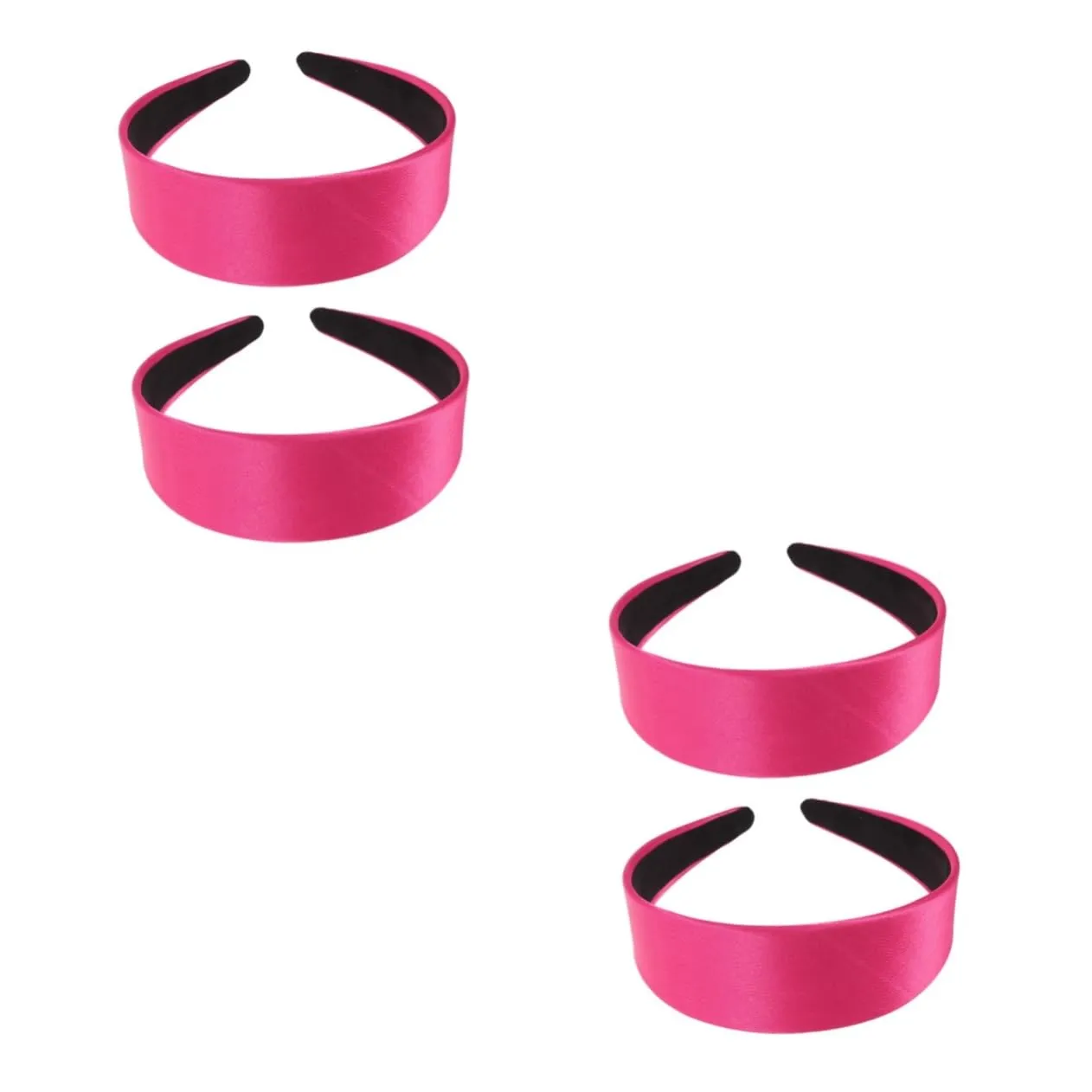 DOITOOL 2sets Hair Hoops Solid Headband Elegant for Women Girls Velvet Hairband Fashion Design 2pcs*2