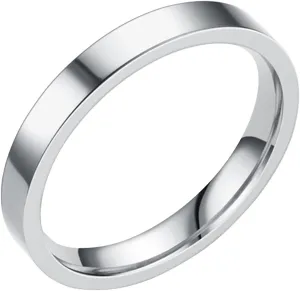Dome Polished Midi Ring Simple for Men Women Wedding Classic Jewelry Stainless Steel Stackable Band Stacking Rings