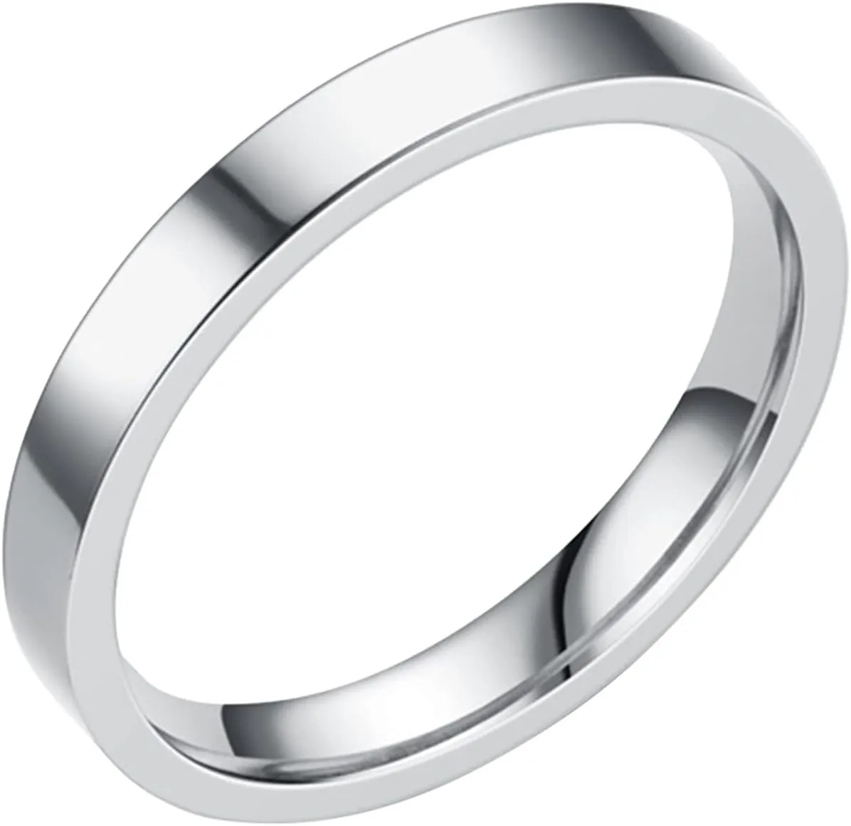 Dome Polished Midi Ring Simple for Men Women Wedding Classic Jewelry Stainless Steel Stackable Band Stacking Rings