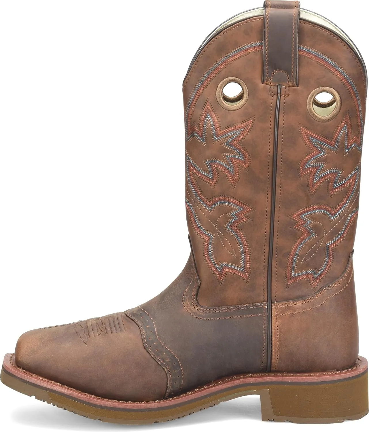 DOUBLE-H 13" Antonio Men's Western Boots - Composite Safety Toe, Earthquake Rust Leather, and Oil- and Slip-Resisting Aeroglide Outsole, EH Rated