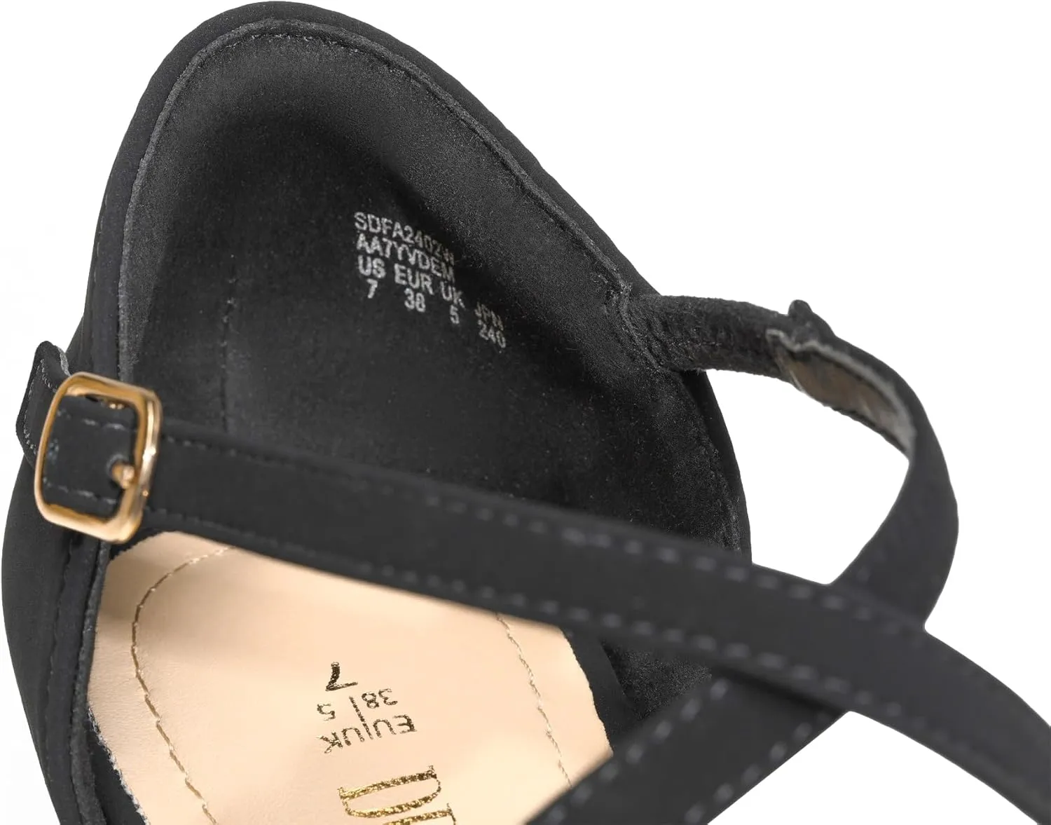 DREAM PAIRS Pointed Toe Low Wedge Heeled Ankle Strap Flats Shoes for Women Dressy Comfortable, Casual Slip-on Dress Shoes for Business Office and Work