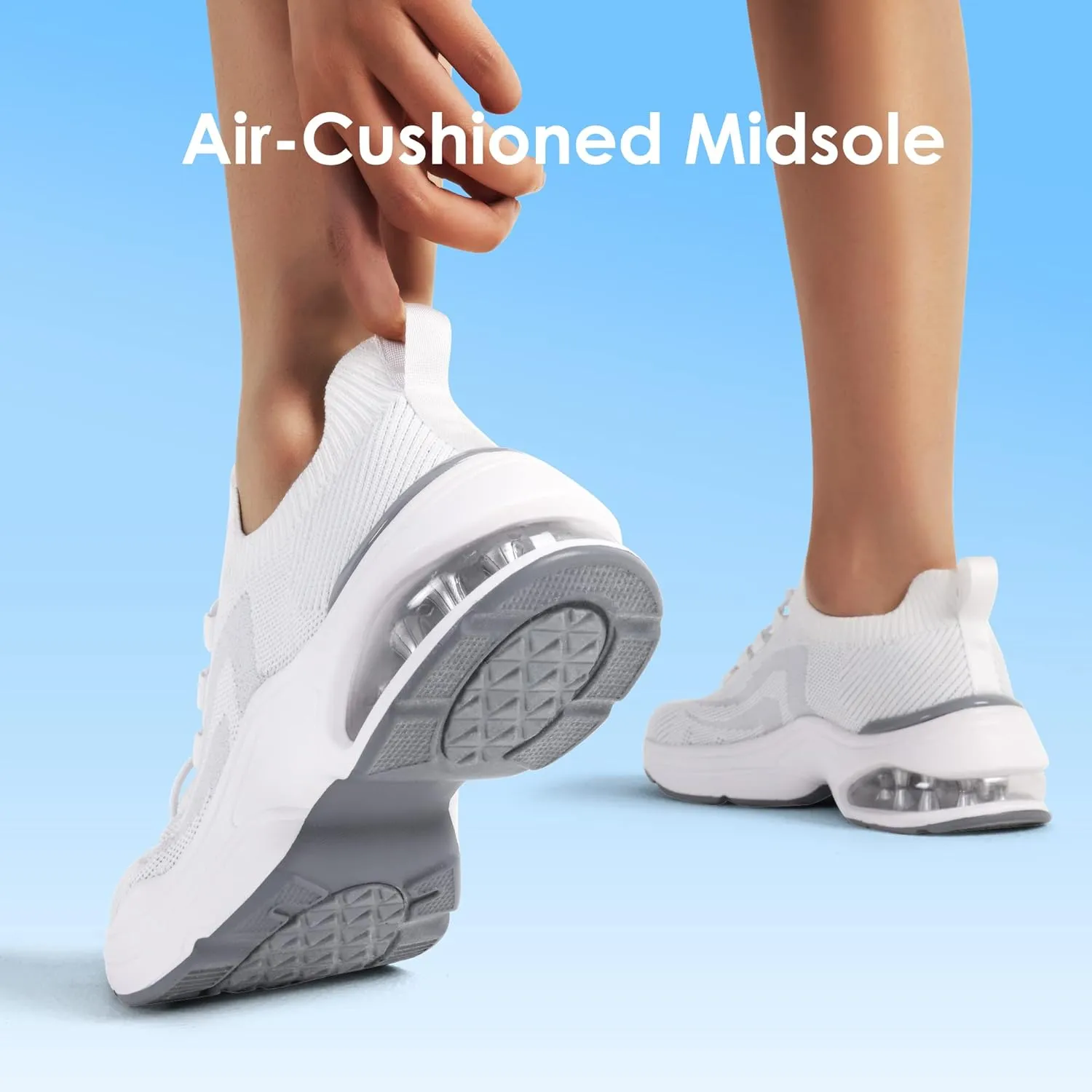 DREAM PAIRS Women's Walking Sneakers, Slip-on Air Cushion Nori Slip Resistant Tennis Casual Gym Workout Chas Nurse Restaurant Work Shoes