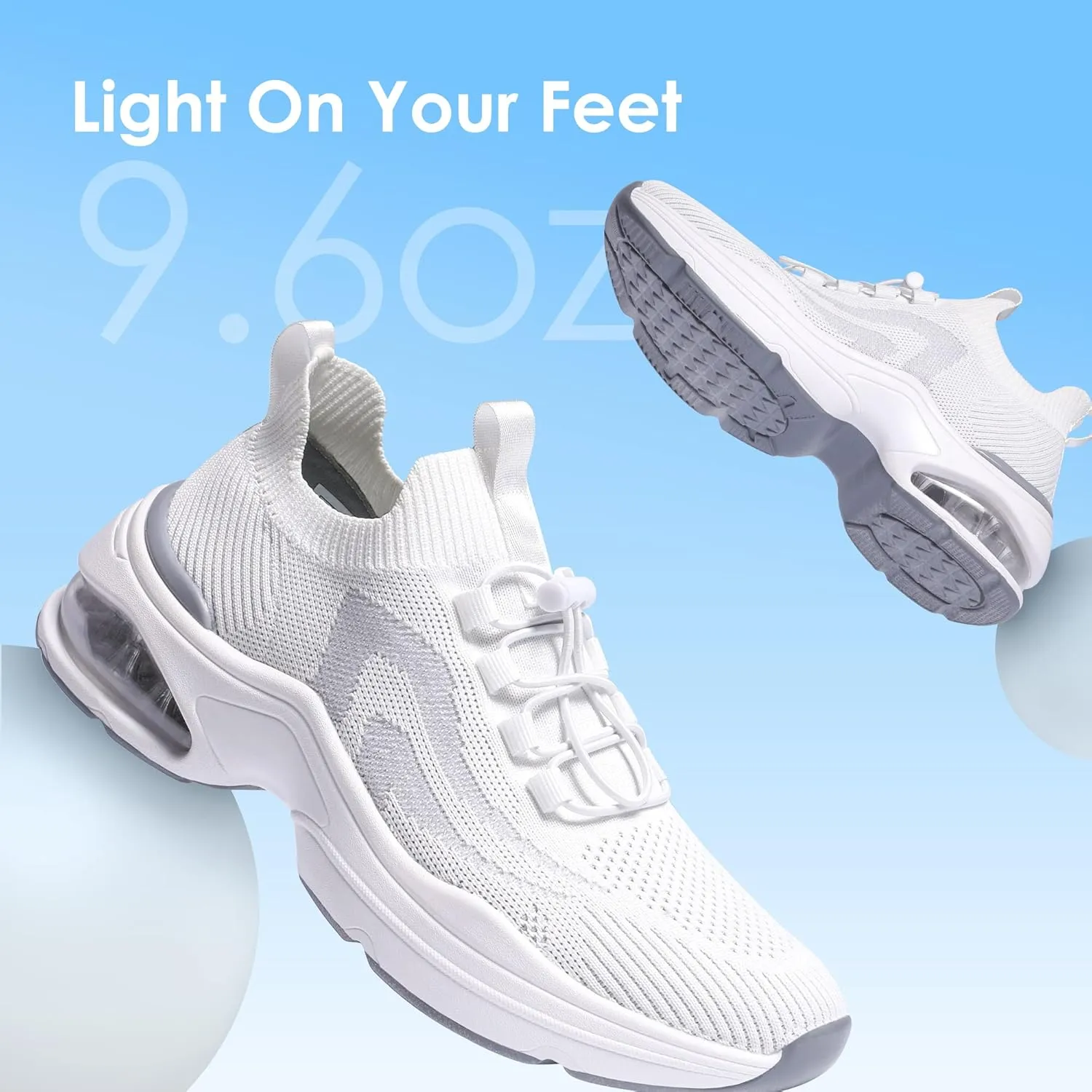 DREAM PAIRS Women's Walking Sneakers, Slip-on Air Cushion Nori Slip Resistant Tennis Casual Gym Workout Chas Nurse Restaurant Work Shoes