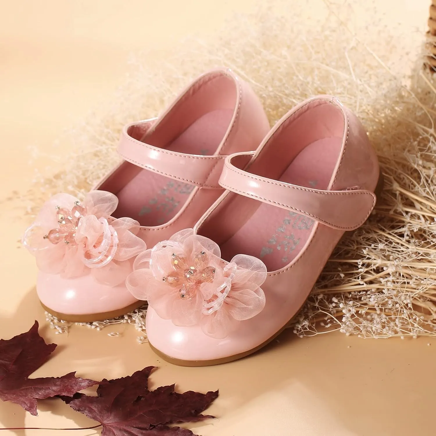 Dress Shoes for Girls,1-7 Years Little Girls Crystal Designer Princess Shoes Beautiful Casual Flat Shoes Girls Shoes