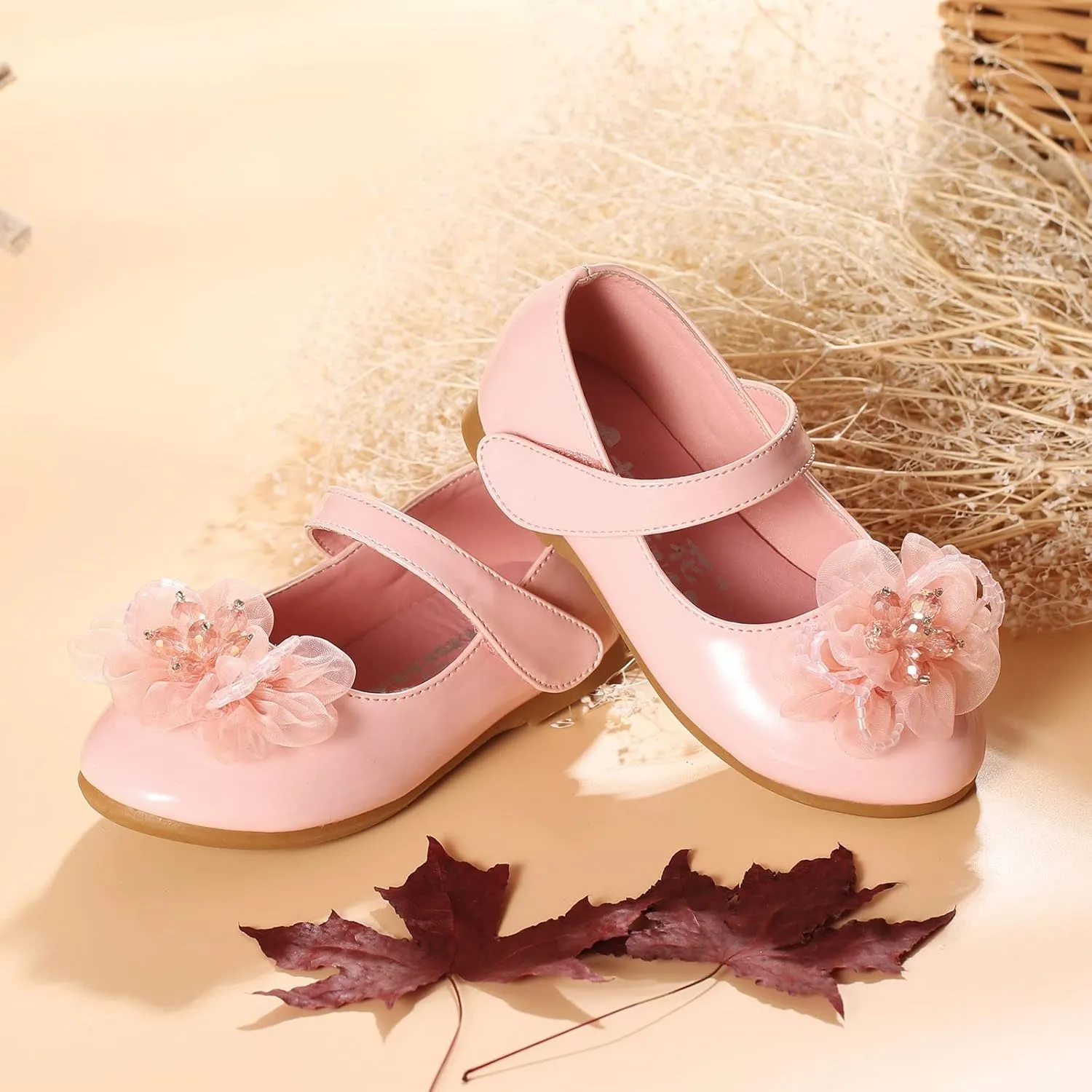 Dress Shoes for Girls,1-7 Years Little Girls Crystal Designer Princess Shoes Beautiful Casual Flat Shoes Girls Shoes