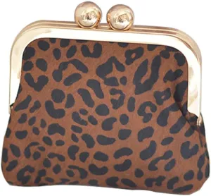 Elegant Women's Evening Clutch Bag Leopard Wedding Purse Coin Crossbody Shoulder Purse Detachable Chain Party Prom