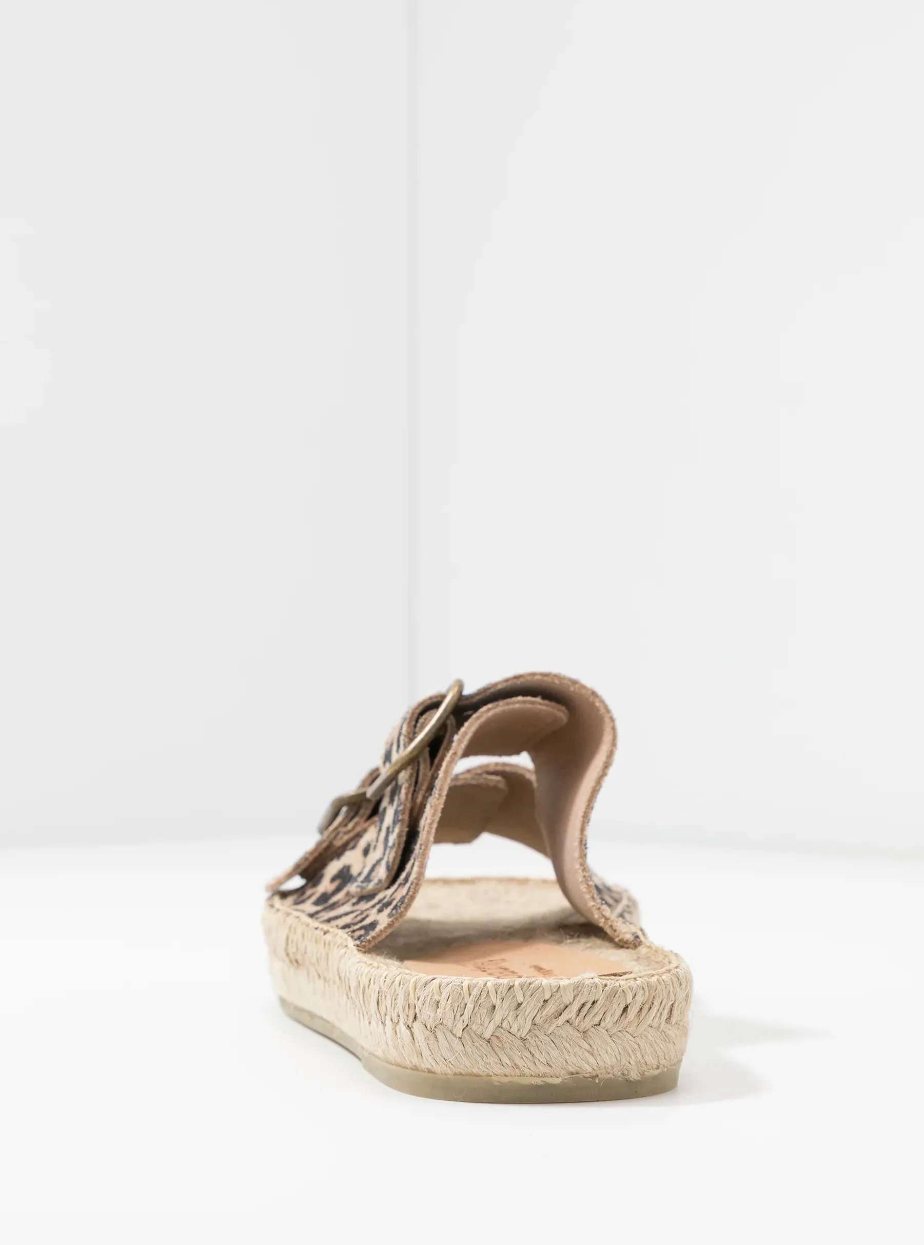 Espadrij Claquette Slide - Leopard Print
