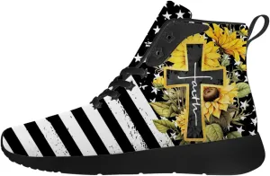 Faith Shoes for Women Men High Top Sneakers High Top Shoes Gifts for Mom Dad