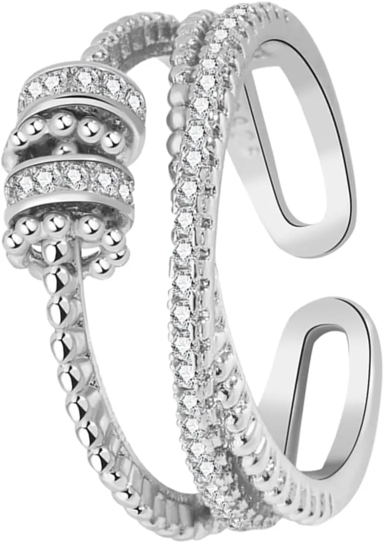 Fashionable Open Finger for Women Versatile Statement Ring for Stacking Elegant Color