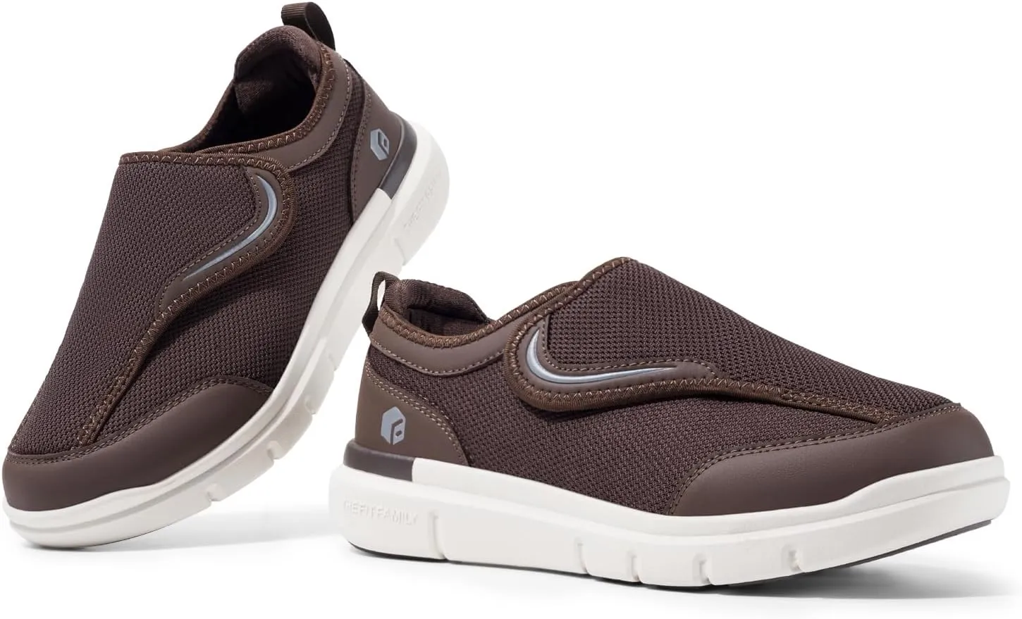 FitVille Diabetic Shoes for Men Wide Width for Swollen Feet, Extra Wide Shoes for Men with Fully Adjustable Straps