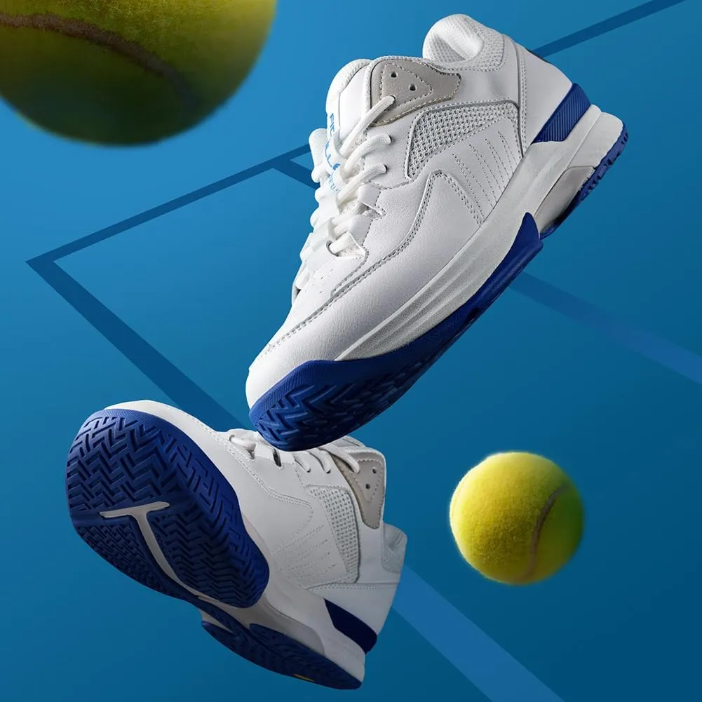 FitVille Mens Wide Pickleball Shoes All Court Tennis Shoes with Arch Support for Plantar Fasciitis