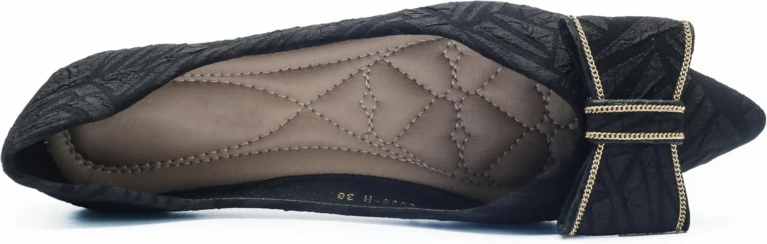 Flats for Womens Pointed Toe Ballet Flats, Bowknot Ballet Flats, Comfort Pointed Toe Dress Shoes