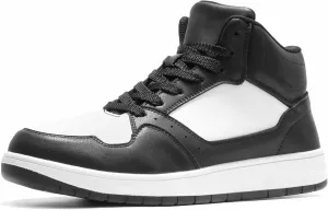 Furuian High Top Steel Toe Shoes for Men Comfortable Safety Shoes Lace Up Work Shoes