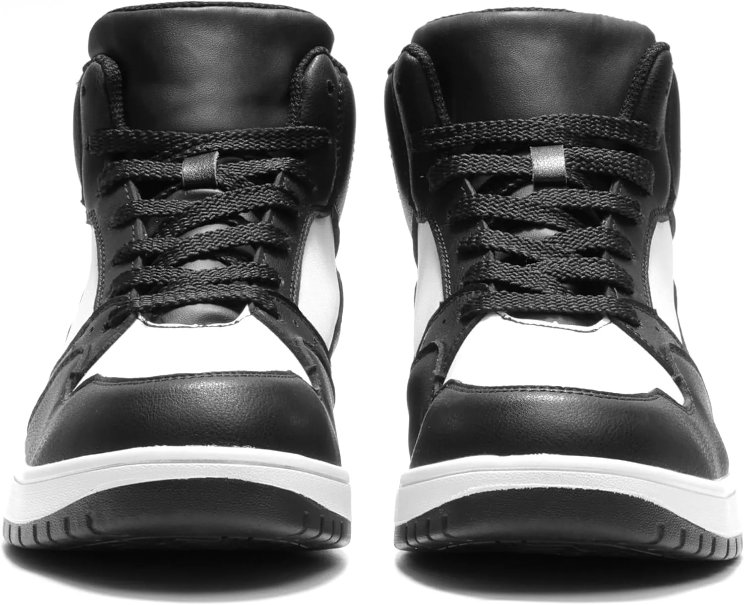 Furuian High Top Steel Toe Shoes for Men Comfortable Safety Shoes Lace Up Work Shoes