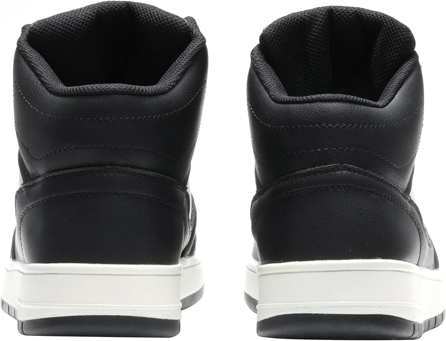 Furuian High Top Steel Toe Shoes for Men Comfortable Safety Shoes Lace Up Work Shoes