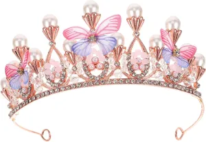 Gatuida Crown Shaped Hair Hoops Creative Headband for Fashionable Headdress for Parties Comfortable Fit for Birthdays and Showers Little Princesses