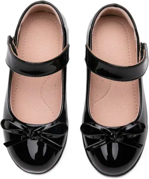 Girls Dress Shoes for School Wedding Church Party Leather Flats Princess Shoes Toddler/Kids