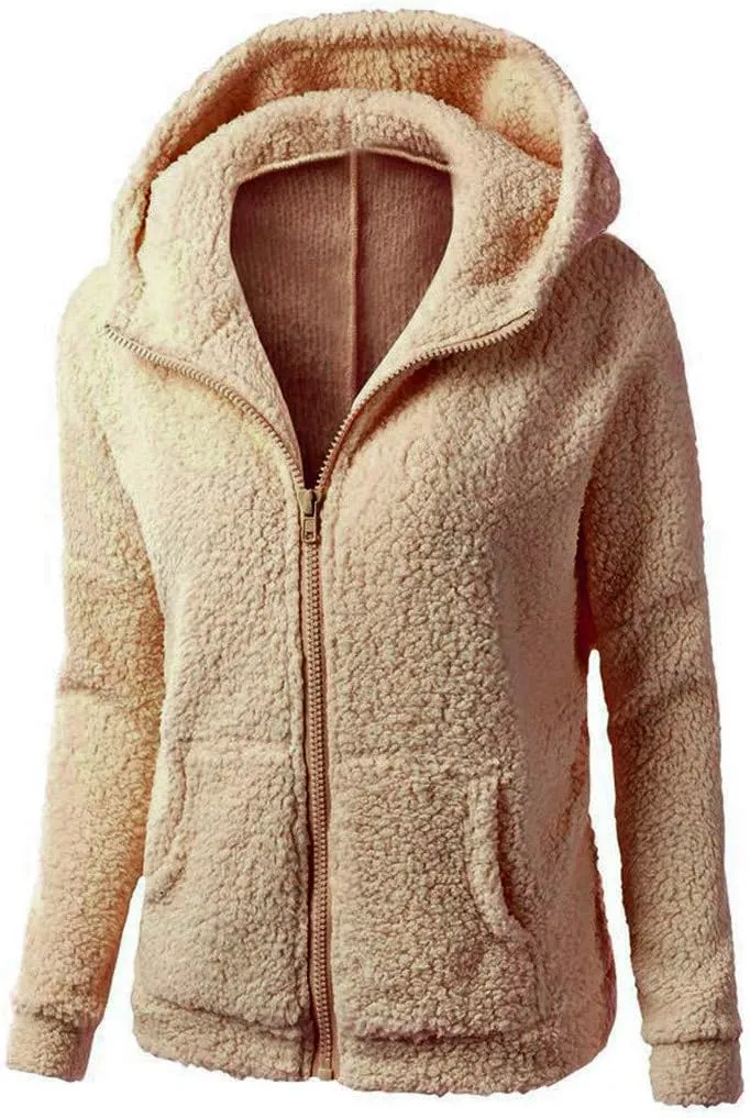 GOFULY Womens Hoodies Zip Up Western Fleece Lined Fall Winter Coats Plus Size Sharpa Jackets Lightweight With Pocket Clothes