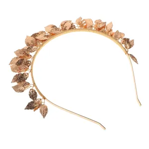 Gold Wedding Tiara Crown for Bride Bridal Decorations Goddess Gold Headpiece Elegant Bridal Headb